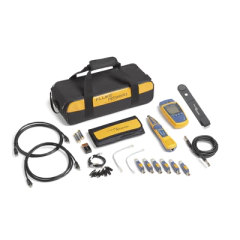 FLUKE NETWORKS Kit Profesional de Verificador de Red MicroScanner2, para Comprobación de Redes de Voz, Datos y Video, Con Pantalla LCD Retroiluminada MOD: MS2-KIT
