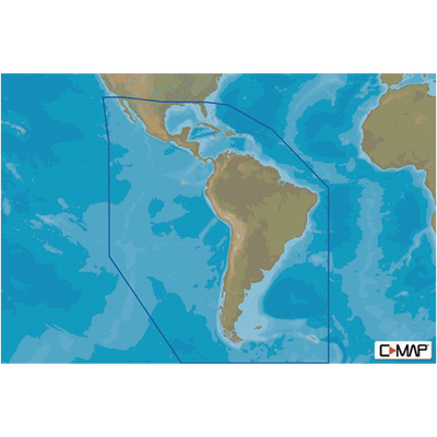 C-MAP MAX-N+ mapas del caribe, centro y Sudamérica M-SA-Y038-MS