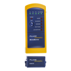 FLUKE NETWORKS Probador de Mapa de Cableado MicroMapper™, para Verificar Rápida y Fácilmente la Integridad del Cableado de Par trenzado de Ethernet MOD: MT-8200-49A