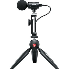 Shure MV88+DIG-VIDKIT - Micrófono condensador estéreo con accesorios para dispositivo móvil - Accesorios incluidos - Alta calidad de sonido y portabilidad.