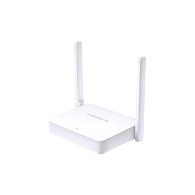 Mercusys Router Inalámbrico WISP N 2.4 GHz de 300 Mbps 1 puerto WAN 10/100 Mbps 2 puertos LAN 10/100 Mbps versión con 2 antenas de 5 dBi MOD: MW301R
