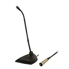 Shure MX418D/C Micrófono Cardioide Cuello de Ganso 18" - Base Alámbrica de Mesa - Calidad de Sonido Profesional