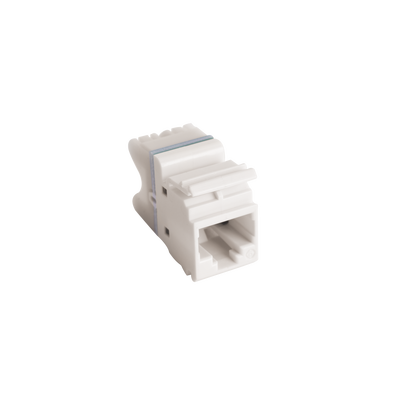 SIEMON Jack MAX UTP Categoría 6, Estilo 110, Montaje Plano, Color Blanco, Versión Bulk (Sin Empaque Individual) MOD: MX6-F02B
