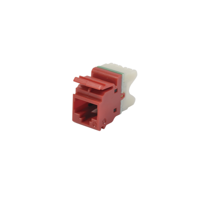 SIEMON Jack MAX UTP Categoría 6, Estilo 110, Montaje Plano, Color Rojo MX6-F03