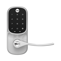 YALE-ASSA ABLOY Cerradura Autónoma YRL226 con Teclado Táctil y Manija /Smarphone Control Opcional/ Para puertas de 35 mm a 45 mm de espesor. MOD: MX89610