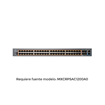 CAMBIUM NETWORKS cnMatrix EX2052R-P, conmutador inteligente Ethernet PoE, 48 x 1 Gps y 4 SFP +, fuente de alimentación extraíble MOD: MX-EX2052GXPA-10
