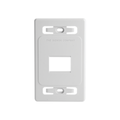SIEMON Placa de pared modular MAX, de 2 salidas, color blanco MOD: MX-FP-S-02-02