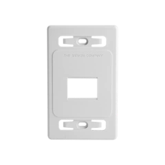 SIEMON Placa de pared modular MAX, de 2 salidas, color blanco MOD: MX-FP-S-02-02