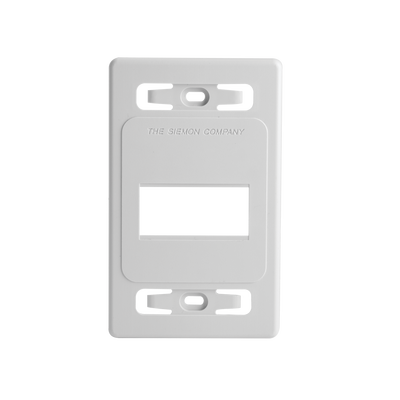SIEMON Placa de pared modular MAX, de 3 salidas, color blanco, version bulk (Sin Empaque Individual) MOD: MX-FP-S-03-02B