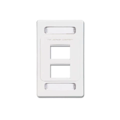 SIEMON Placa de pared modular MAX, de 4 salidas, color blanco MOD: MX-F-PS-04-02
