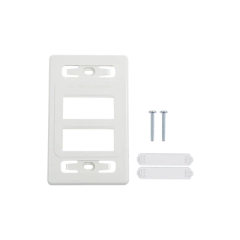 SIEMON Placa de pared modular MAX, de 6 salidas, color blanco, versión bulk (Sin Empaque Individual) MOD: MX-FP-S-06-02B
