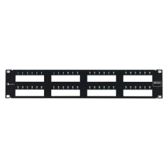 SIEMON Patch Panel MAX Modular (vacío), de 48 Puertos, Plano, 2UR MOD: MX-PNL-48