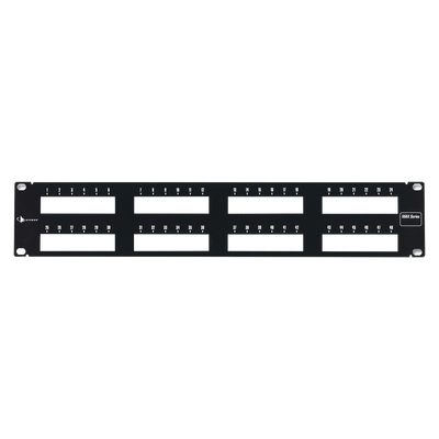 SIEMON Patch Panel MAX Modular (vacío), de 48 Puertos, Plano, 2UR MOD: MX-PNL-48