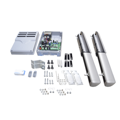CAME Kit de brazos para automatizar portones vehiculares abatibles de 2 hojas / 3 m / 400 kg / Uso residencial / Compatible con respaldo de energía MOD: MX-SW-AT3
