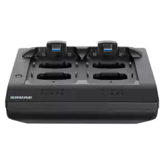 MXWNCS4 Shure Estación de carga con PS-45US para 4 micrófonos - Carga rápida y eficiente - Ideal para uso profesional