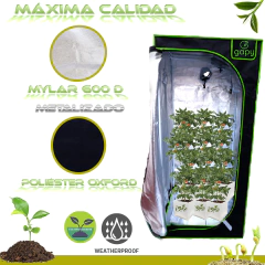GAPY Tienda Indoor Hidropónica Calidad Premium, Armario de Cultivo para Interior, Grow Tent 100*100*200 cms Mylar 600 D de Alta Densidad. Fácil de Instalar, máxima Calidad y Durabilidad on internet
