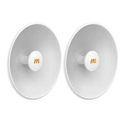 MIMOSA NETWORKS Antenas Modulares Dual Slant, 4.9 - 6.4 GHz, Dimensiones (42.9 cm), Apertura 45 ° Ganancia de 25 dBi, Diseñada para radio C5x N5-X25-2PACK