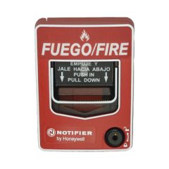 NOTIFIER Estación Manual de Emergencia Inalámbrica / Protocolo FlashScan® de NOTIFIER / Incluye Baterías / Texto en Español NBG-12WLSP