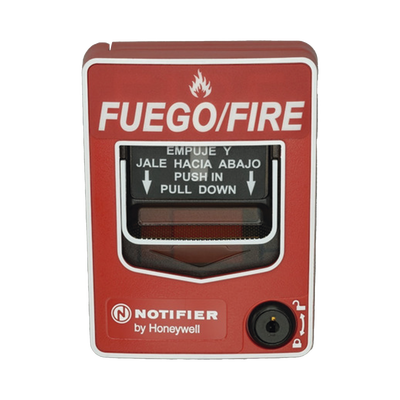 NOTIFIER Estación Manual de Emergencia Inalámbrica / Protocolo FlashScan® de NOTIFIER / Incluye Baterías / Texto en Español NBG-12WLSP