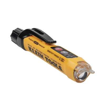 KLEIN TOOLS Detector de Voltaje sin contacto de doble rango, de 12 - 1000 V CA con linterna. MOD: NCVT3P