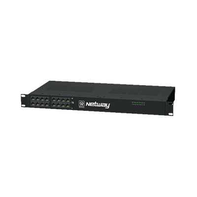 ALTRONIX Midspan de 8 puertos, montaje en rack de 19". Ofrece alimentación PoE a los dispositivos alcanzando distancias de hasta 600m. MOD: NETWAY8