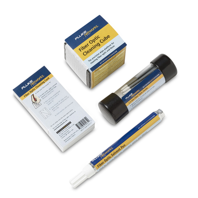 FLUKE NETWORKS Kit de Consumibles de Limpieza de Fibra Óptica, Para 260 Procesos de Limpieza MOD: NFC-KIT-BOX