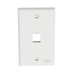 PANDUIT Placa de Pared Vertical, Salida Para 1 Puerto Keystone, Color Blanco MOD: NK1FNWH