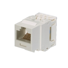 PANDUIT Conector Jack Estilo 110 (de Impacto), Tipo Keystone, Categoría 6, de 8 posiciones y 8 cables, Color Blanco MOD: NK688MWH