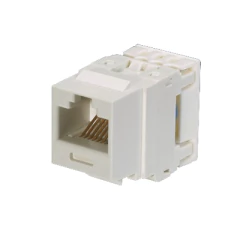 PANDUIT Conector Jack Estilo 110 (de Impacto), Tipo Keystone, Categoría 6, de 8 posiciones y 8 cables, Color Blanco MOD: NK688MWH
