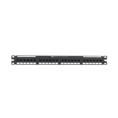 PANDUIT Panel de Parcheo de Impacto 110, Plano, Categoría 5e, de 24 Puertos, 1UR MOD: NK5EPPG24Y