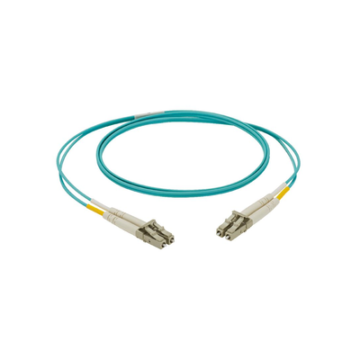 PANDUIT Jumper de Fibra Optica Multimodo 50/125 OM3, LC-LC Duplex, LSZH, Color Aqua, 3 Metros MOD: NKFPX2ELLLSM003