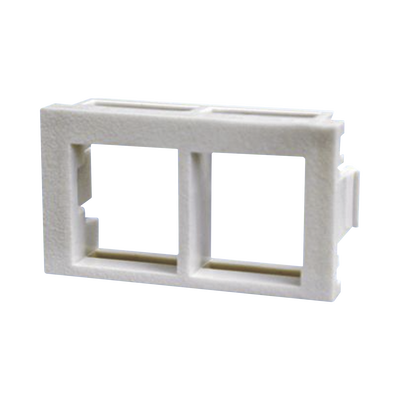 PANDUIT Inserto Plano de 1/3, Espacio para Dos Módulos Keystone, Color Blanco NKHF2MWH-X