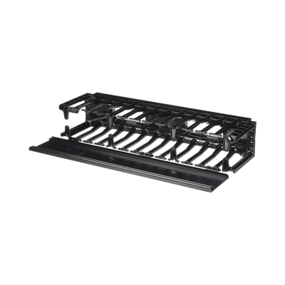 PANDUIT Organizador de Cables Horizontal NetManager, Sencillo (Solo Frontal), Para Rack de 19in, 2UR MOD: NMF2