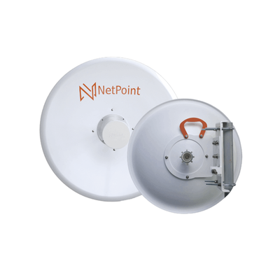 NetPoint Antena Direccional para radio C5x y B5x / 36 dBi / Diámetro de la antena 120 cm / Frecuencia de 4.9-6.4 GHz / Montaje Milimetrico incluido MOD: NPPRO-S36