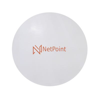 NetPoint Antena de parabola profunda, blindada, con supresión al ruido de 3 ft, 4.9-6.4 GHz, Ganancia 34 dBi con SLANT de 45 ° y 90 °, ideal para hasta 70 km, Conectores N-hembra, montaje con alineación milimétrica. MOD: NPX2GEN3