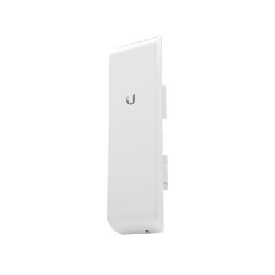 UBIQUITI NETWORKS NanoStation airMAX M2 CPE, hasta 150 Mbps, frecuencia 2 GHz (2412-2462 MHz) con antena integrada de 11 dBi MOD: NSM2