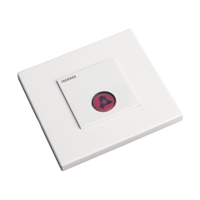 IBERNEX Botón de Llamada Iluminado con Lector RFID 125 KHz, BUS RS485, Compatible con NX0019/B, NX0015 Y NX1021 MOD: NX0397/R