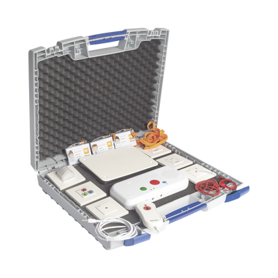 IBERNEX Maletín Funcional Demo Sistema de Llamada Paciente Enfermera IP con Terminales IP y Periféricos MOD: NX0654