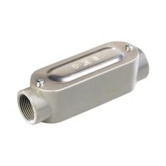 RAWELT Caja oval roscada tipo C de 1 1/4" (31.8 mm) Incluye tapa y tornillos. MOD: OC-2625C