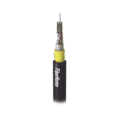 LINKEDPRO BY FIBERHOME Kilómetro de Fibra Óptica Aérea (ADSS) G.652D, Monomodo de 24 Hilos, Exterior, Span 100, Loose Tube MOD: OC-ADSS-24C-S100