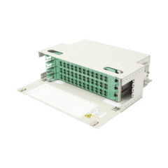 FIBERHOME Distribuidor de Fibra Óptica para 96 empalmes, con 96 acopladores SC/APC y 96 pigtails, 19", 4 UR MOD: ODU19RP-CSS96-B