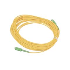 FIBERHOME Jumper de Fibra Óptica Simplex, Monomodo, con Conectores SC/APC-SC/APC, 10 metros MOD: OFC-SC/APC-SC/APC-S-30-10