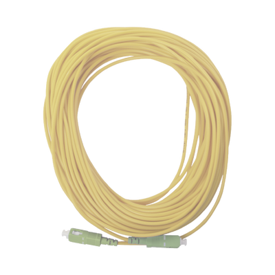 FIBERHOME Jumper de Fibra Óptica Simplex, Monomodo, con Conectores SC/APC-SC/APC, 20 metros MOD: OFC-SC/APC-SC/APC-S-30-20