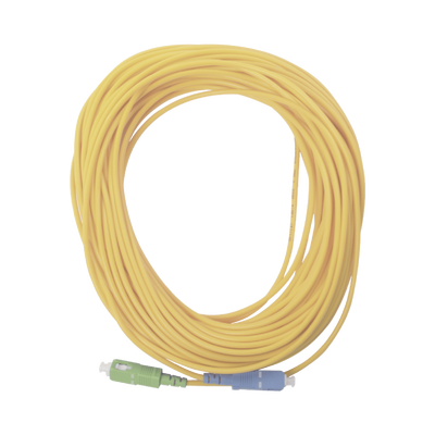 FIBERHOME Jumper de Fibra Óptica Simplex, Monomodo, con Conectores SC/UPC-SC/APC, de 20 Metros MOD: OFC-SC/UPC-SC/APC-30-20