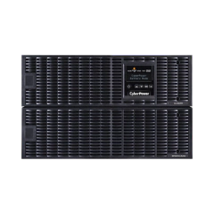 CYBERPOWER UPS de 10000 VA/10000 W, Online Doble Conversión, 200 - 240 Vac de Entrada, 200 - 240 Vac de Salida, Terminal Hardwired, Onda Senoidal Pura, Torre o Rack de 6 UR, Con 3 Tomas NEMA L6-30R MOD: OL10KRT