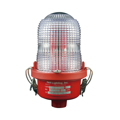 TWR Lámpara de Obstrucción Roja Tipo L-810, LED de baja intensidad, (12 - 24 Vcc). MOD: OL1-VLED-3IR