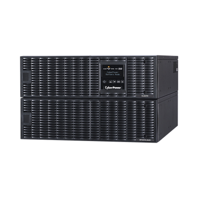 CYBERPOWER UPS de 6000 VA/5400 W, Online Doble Conversión, 200 - 240 Vac de Entrada NEMA L6-30P, Onda Senoidal Pura, Torre o Rack de 6 UR, Con 2 Tomas NEMA L6-20R y 2 NEMA L6-30R MOD: OL6KRT