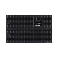 CYBERPOWER UPS de 8000 VA/ 7200 W, Online Doble Conversión, 200 - 240 Vac de Salida, Terminal Hardwired, Onda Senoidal Pura, Torre o Rack de 6 UR, Con 3 Tomas NEMA L6-30R OL8000RT3U