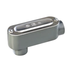 RAWELT Caja oval roscada tipo LB de 2 1/2" L (50.8 mm) Incluye tapa y tornillos. MOD: OLB-0297C