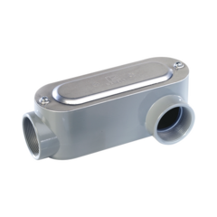 RAWELT Caja oval roscada tipo LL de 3" chica (76.2 mm) incluye tapa y tornillos. MOD: OLL-0325C